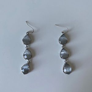 Kendra Scott triple stone drop earrings